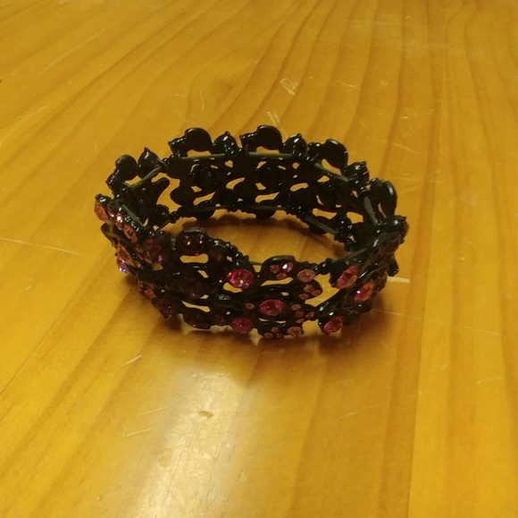 Bracelet, Stretch, Rhinestones - Picture 2 of 4